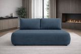 Divano Letto 2 Posti blu Contenitore Cuscini Sfoderabili 210x106 cm, Reclinabile - Brugnato