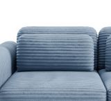 Divano Letto 2 Posti blu Contenitore di Apertura a Libro 266x121 cm, Reclinabile - Golgi