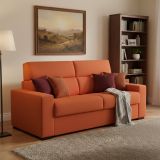 Divano letto 2 posti Casabona, 180x95 h100 cm, Arancione