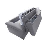 Divano letto 2 posti Contrada, 205x95 h100 cm, Grigio