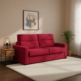 Divano letto 2 posti Ecate, 200x95 h100 cm, Rosso