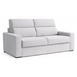 Divano Letto 2 Posti Grigio Sfoderabile Contenitore 200x95 cm, di Apertura a Ribalta Made in Italy - Sonico