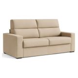 Divano Letto 2 Posti Grigio Tortora Sfoderabile Contenitore 200x95 cm, di Apertura a Ribalta Made in Italy - Ecate