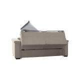 Divano Letto 2 Posti Grigio Tortora Sfoderabile Contenitore 205x95 cm, di Apertura a Ribalta Made in Italy - Biscossi