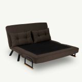 Divano letto 2 posti marrone 133x78cm - Calvin