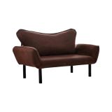 Divano letto 2 posti marrone 140x65cm - Hone