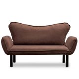 Divano letto 2 posti marrone 140x65cm - Hone