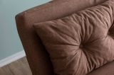 Divano letto 2 posti Quaoar, Sofà trasformabile, Divanetto per ospiti, Poltrona letto contenitore, 133x50 h41 cm, Quercia
