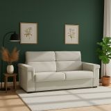 Divano letto 2 posti Rigolato, 185x95 h100 cm, Beige