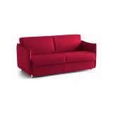 Divano letto 2 posti rosso 160x95cm - Verceia