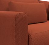 Divano Letto 2 Posti Rosso Contenitore di Apertura a Libro 240x105 cm, Reclinabile - Erbezzo