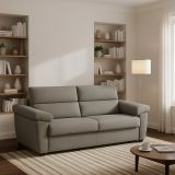 Divano letto 2 posti Seui, 185x95 h100 cm, Tortora