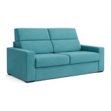 Divano letto 2 posti Sonico, 200x95 h100 cm, Azzurro