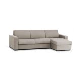 Divano letto 2 posti tortora 260x95cm - Allegria