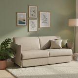 Divano letto 2 posti Trovo, 180x95 h90 cm, Tortora