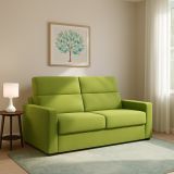 Divano letto 2 posti verde 180x95cm - None