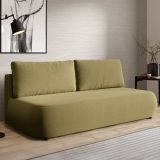 Divano Letto 2 Posti Verde Chiaro Contenitore Cuscini Sfoderabili 210x106 cm, Reclinabile - Brugnato