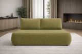 Divano Letto 2 Posti Verde Chiaro Contenitore Cuscini Sfoderabili 210x106 cm, Reclinabile - Brugnato
