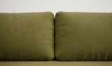 Divano Letto 2 Posti Verde Contenitore Cuscini Sfoderabili 210x106 cm, Reclinabile - Brugnato