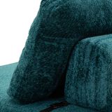 Divano Letto 2 Posti Verde Petrolio Reclinabile Apertura a Ribalta 150x100x80 h cm, Posti a Sedere 2 - Albayz