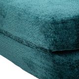 Divano Letto 2 Posti Verde Petrolio Reclinabile Apertura a Ribalta 150x100x80 h cm, Posti a Sedere 2 - Albayz