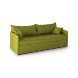Divano letto 3 posti Avellana, 205x86 h80 cm, Verde