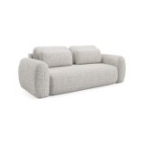 Divano Letto 3 Posti Beige Chiaro Contenitore di Apertura a Libro 266x121 cm, Reclinabile - Sessame