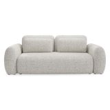 Divano Letto 3 Posti Beige Chiaro Contenitore di Apertura a Libro 266x121 cm, Reclinabile - Sessame