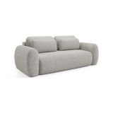 Divano Letto 3 Posti Beige Contenitore di Apertura a Libro 266x121 cm, Reclinabile - Sessame