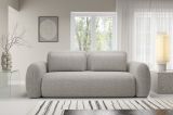 Divano Letto 3 Posti Beige Contenitore di Apertura a Libro 266x121 cm, Reclinabile - Sessame