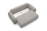 Divano Letto 3 Posti Beige Contenitore di Apertura a Libro 266x121 cm, Reclinabile - Sessame