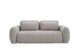 Divano Letto 3 Posti Beige Contenitore di Apertura a Libro 266x121 cm, Reclinabile - Sessame