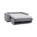 Divano letto 3 posti Benedetto, 225x95 h100 cm, Grigio