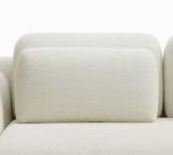 Divano Letto 3 Posti Bianco Crema Contenitore di Apertura a Libro 266x121 cm, Reclinabile - Sessame