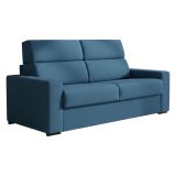 Divano Letto 3 Posti blu Sfoderabile Contenitore 220x95 cm, Lavabile Made in Italy - Quindici