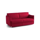 Divano letto 3 posti Cecina, 200x95 h90 cm, Rosso