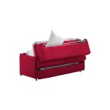 Divano letto 3 posti Cecina, 200x95 h90 cm, Rosso