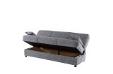 Divano letto 3 posti grigio 180x81cm - Arachide
