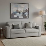 Divano letto 3 posti grigio 220x95cm - Asteroide