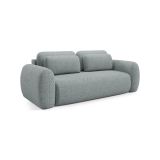 Divano Letto 3 Posti Grigio Cenere Contenitore di Apertura a Libro 266x121 cm, Reclinabile - Sessame