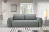 Divano Letto 3 Posti Grigio Cenere Contenitore di Apertura a Libro 266x121 cm, Reclinabile - Sessame