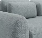 Divano Letto 3 Posti Grigio Cenere Contenitore di Apertura a Libro 266x121 cm, Reclinabile - Sessame
