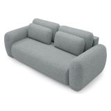 Divano Letto 3 Posti Grigio Cenere Contenitore di Apertura a Libro 266x121 cm, Reclinabile - Sessame