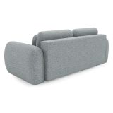 Divano Letto 3 Posti Grigio Cenere Contenitore di Apertura a Libro 266x121 cm, Reclinabile - Sessame