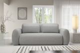 Divano Letto 3 Posti Grigio Chiaro Contenitore di Apertura a Libro 266x121 cm, Reclinabile - Sessame