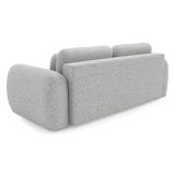 Divano Letto 3 Posti Grigio Chiaro Contenitore di Apertura a Libro 266x121 cm, Reclinabile - Sessame