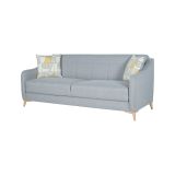 Divano Letto 3 Posti Grigio Chiaro Contenitore di Apertura Click-clack 203x90 cm, Lavabile - Propata