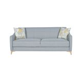 Divano Letto 3 Posti Grigio Chiaro Contenitore di Apertura Click-clack 203x90 cm, Lavabile - Propata