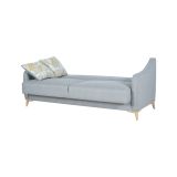 Divano Letto 3 Posti Grigio Chiaro Contenitore di Apertura Click-clack 203x90 cm, Lavabile - Propata
