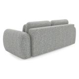 Divano Letto 3 Posti Grigio Contenitore di Apertura a Libro 266x121 cm, Reclinabile - Sessame